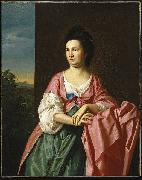John Singleton Copley Mrs Sylvester Gardiner nee Abigail Pickman formerly Mrs William Eppes USA oil painting artist